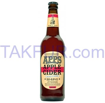 Сидр Apps Apple Cider Вишня газированный сладкий 5-6,9% 0,5л - Фото