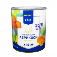 Абрикосы Fine Life половинками очищ/конс/в сироп 820г жест/б - Фото
