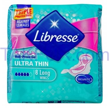 Прокладки Libresse Ultra thin Secure Fit гигиен 8шт - Фото