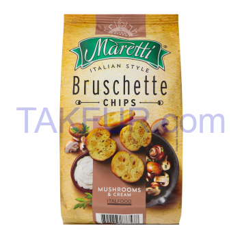 Брускетты Maretti запеченные вкус грибы со сметаной 140г - Фото