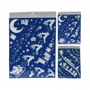 Наліпки для вікон новорічні 60X42 см - Фото