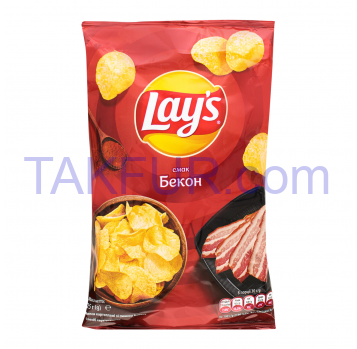 Чипсы Lays картофельные со вкусом бекона 25г - Фото