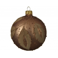 КУЛЯ СКЛЯНА ЛИСТ ЗОЛ 80 ММ - Фото