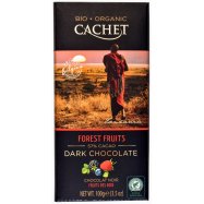 Шоколад Cachet Organic с лесными ягодами черный 100г - Фото