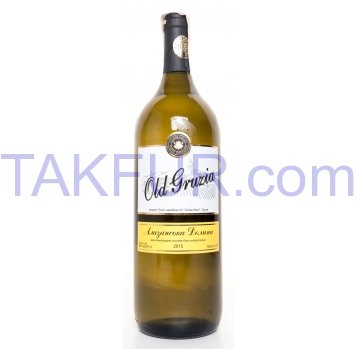 Вино Old Gruzia Алазанская Долина белое полусладкое 12% 1,5л - Фото