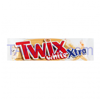 Батончик Twix White Xtra в белом шоколаде 2х37.5г/уп - Фото