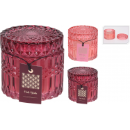 Свічка ароматична у свічнику 90X90X85 мм - Фото