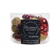 НАБІР КУЛЬ СКЛО БЛИСК  40ММ12ШТ - Фото