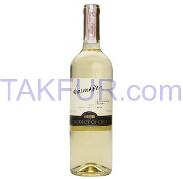 Вино Winemaker Совиньон Блан белое сухое 12,5% 750мл - Фото