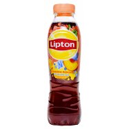 Напиток Lipton черный чай со вкусом персика б/а б/г 0.5л - Фото