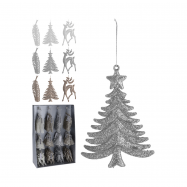 Прикраса новорічна ялинкова 50X10X190 мм - Фото