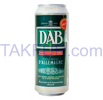 Пиво DAB Dortmunder Export светлое фильтрован 5% 500мл ж/б - Фото