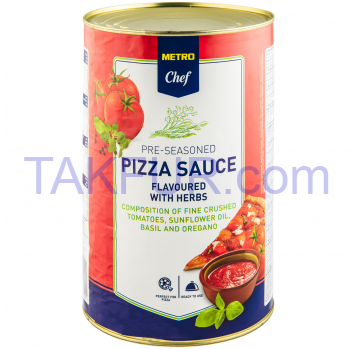 Пюре Horeca Select Pizza Sauce томатное пастеризован 4100г - Фото