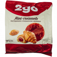 2GO МІНІ-КРУАСАНИ 180Г : ПОЛУНИЦЯ - Фото