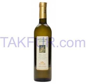 Вино Vardiani Алгетинская Долина белое полуслад 9-13% 0,75л - Фото