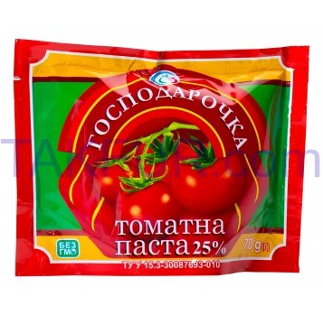 Паста Господарочка томатная 25% 70г - Фото