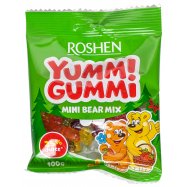 Конфеты Roshen Yummi Gummi Mini Bear mix желейные 100г - Фото