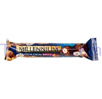 Шоколад Millennium Golden Nut молочный с начинкой орех  - Фото