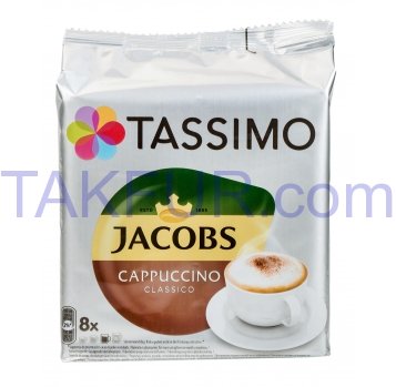 Набір Tassimo Jacobs Cappuccino кава 8шт+концентрат 8шт 260г - Фото