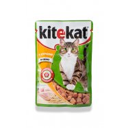 Корм для котов Kitekat курица в соусе 100г - Фото
