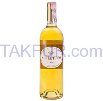 Вино Sablettes Sauternes сладкое белое 13,5% 0,75л - Фото