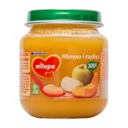 Пюре Яблоко и тыква с 6 мес Milupa 125г - Фото