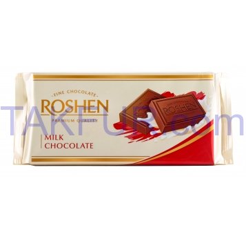 Шоколад Roshen молочный 90г - Фото