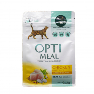 Корм для котов Optimeal сухой с курицей 200г - Фото