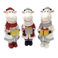 Новогоднее украшение Бычок 28,5см пластик - Фото