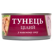 Тунец Fish Line целый в собственном соку 185г