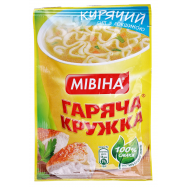 Суп Мівіна Гарячая кружка Куриный с лапшой 15г - Фото