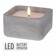 LED СВІЧКА У/БЕТОНІ 12Х7СМ - Фото