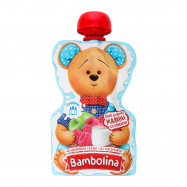 Пюре Bambolina из яблок и малины со сливками от 6-ти мес 90г - Фото