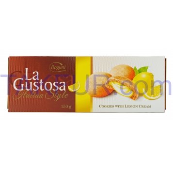 Печенье Bogutti La Gustosa лимон 150г - Фото