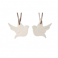 Підвіска Голуб порцелянова в асортименті 8см - Фото