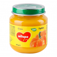 Пюре Milupa Тыква овощное для детей от 5-ти месяцев 125г - Фото