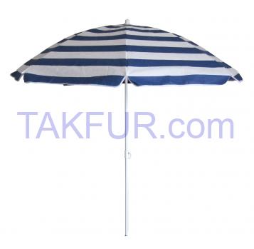 Зонт пляжный Aro сине-белый 180см - Фото