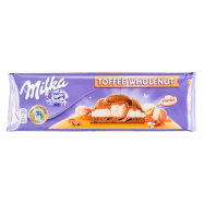 Шоколад Milka Toffee Wholenut с лесн/орех мол/карам/нач 300г