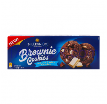 Печенье Millennium Brownie Cookies c шоколадом 126г - Фото
