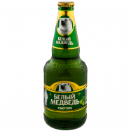 Пиво Белый Медведь светлое фильтрованное 4.9% 0.45л - Фото