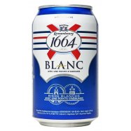 Пиво Kronenbourg 1664 Blanc пшеничное светлое 4,8% 0,33л ж/б - Фото