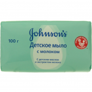 Мыло детское Johnson`s с молоком 100г - Фото