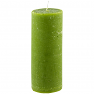 PRAGNIS СВІЧКА РУСТІК ЦИЛ. (7 Х 17 СМ) : ТЕМНО-ЗЕЛЕНИЙ - Фото