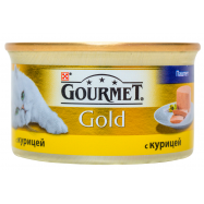 Корм для кошек Purina Gourmet Gold с курицей паштет 85г - Фото