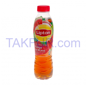 Напиток безалкогол Lipton Настроение лета Арбуз и мята 0.5л - Фото