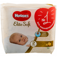 Подгузники Huggies Elite Soft 2 размер для детей 4-6кг 25шт - Фото
