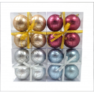 TAR.HOUSE НАБІР КУЛЬ 4 ШТ 80 ММ : КОРИЧЕНВИЙ - Фото