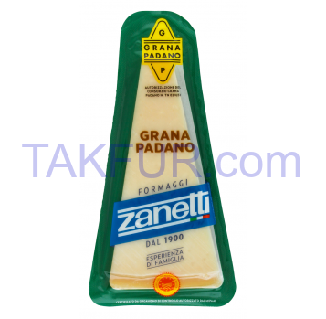 Сыр Zanetti Grana Padano твердый 32% 200г - Фото