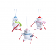 Підвіска Ведмедик на лижах 9 х 6 см - Фото