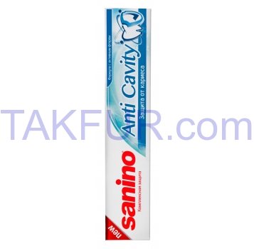 Паста зубная Sanino Anti Cavity Защита от кариеса 100мл - Фото